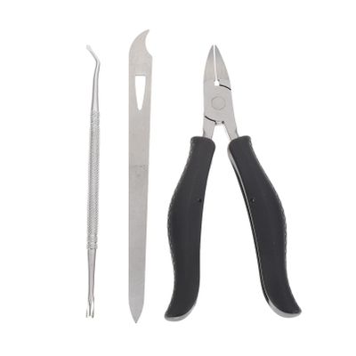 Beaupretty 1set Stainless Steel Dead Skin Cleaning Trimmer and Nail Clipper Manicure Tool for Toenails and Fingernails Cuticle Kit for Home and Salon Use