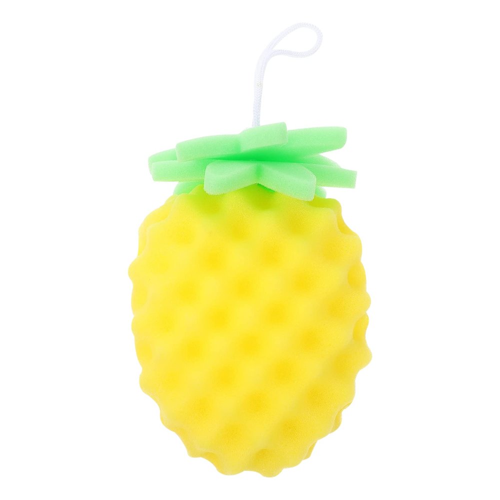 FOMIYES Baby Bath Sponge Brush Exfoliating Shower Scrubber for Baby Toddler Pineapple Sponge Brush 1pc Soft Gentle Travel-Friendly
