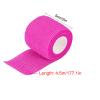 VideoPUP 24PCS Tattoo Grip Cover Wrap,Disposable Cohesive Tattoo Grip Cover Elastic Bandage Handle Grip Tube for Tattoo Machine Tattoo Grip Accessories(Phosphor Pink) view 2