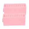 Nail Drill Bits Holder Convenient Nail Drill Bits Storage Holder Manicure Bits Box Polishing Heads Box 3 Manicure Tools view 1