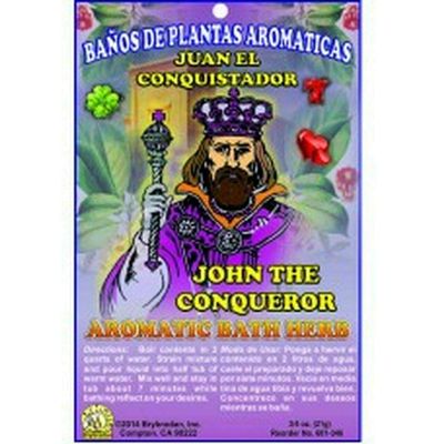 12 PCS Aromatic Soothing Herbal Bath John The Conqueror Juan EL Conquistador BANO DE PLANTAS AROMATICAS - Made in USA - 1 OZ