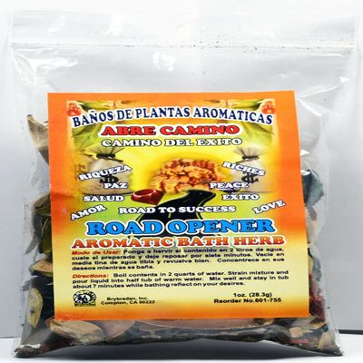 12 PCS Aromatic Soothing Herbal Bath Road Opener ABRE Camino BANO DE PLANTAS AROMATICAS - Made in USA - 1 OZ