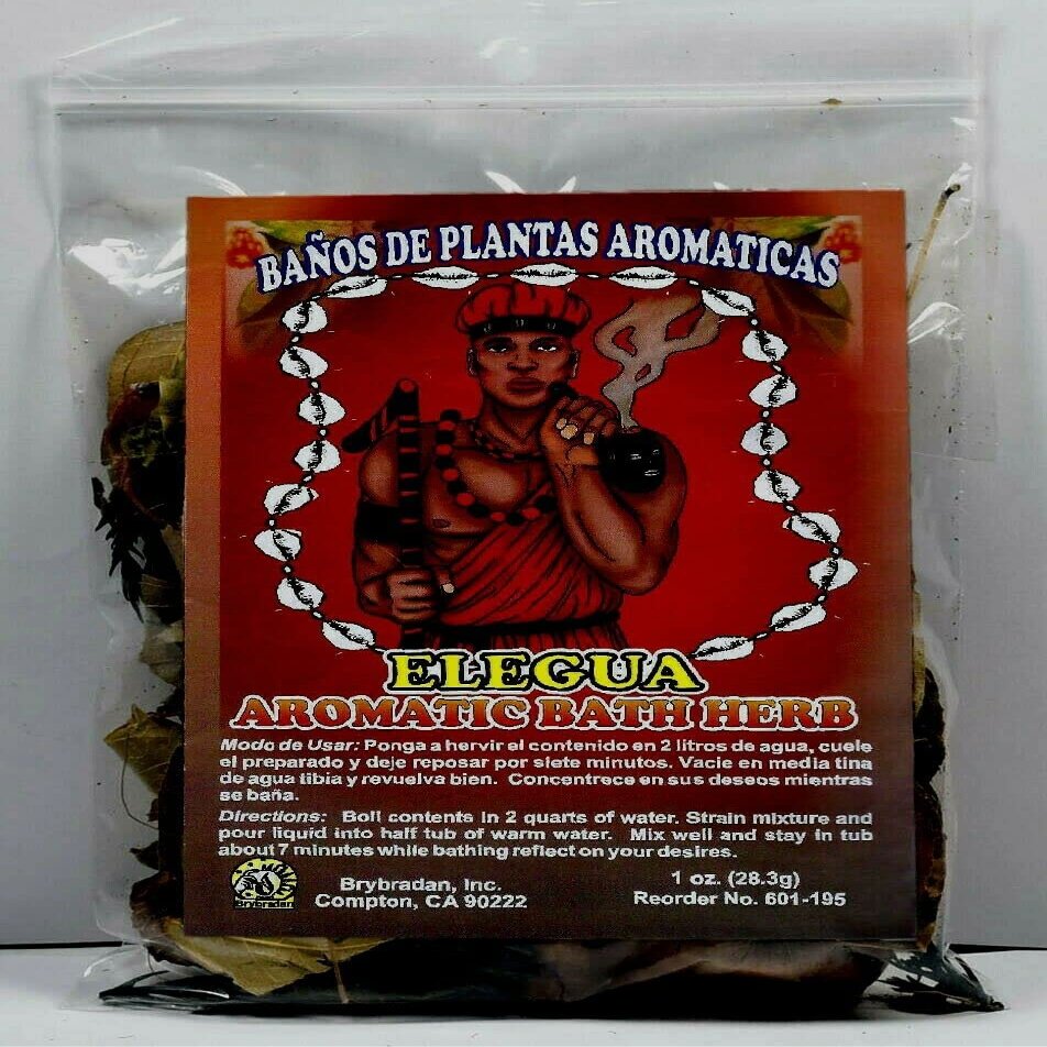 1 PC Aromatic Soothing Herbal Bath ELEGUA BANO DE PLANTAS AROMATICAS - Made in USA - 1 OZ