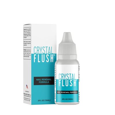 Crystal Flush Nail Renewal Formula  Nail & Toe Treatment, As Seen On TV, Fast Results for Discolored, Yellow, Damaged, Cracked Nails  05 oz./15 ml