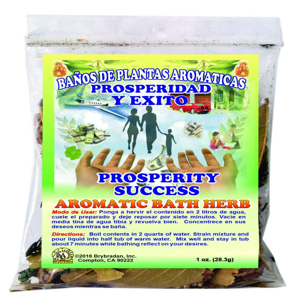 1 PC Aromatic Soothing Herbal Bath Prosperity & Success PROSPERIDAD & EXITO bano DE PLANTAS AROMATICAS - Made in USA - 1 OZ