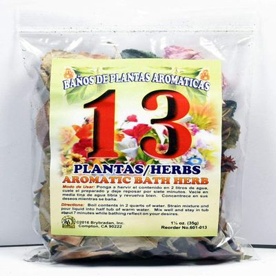 3 PCS Aromatic Soothing Herbal Bath 13 Herbs 13 Plantas BANO DE PLANTAS AROMATICAS - Made in USA - 1 OZ