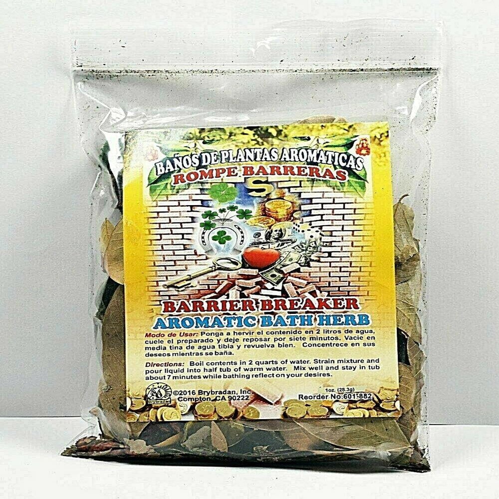 3 PCS Aromatic Soothing Herbal Bath Barrier Breaker ROMPE BARRERAS Bano DE PLANTAS AROMATICAS - Made in USA - 1 OZ