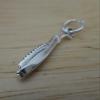 A-Store Sterling Silver 22x3mm Movable Straight Razor Blade Shaving Charm! Jewelry Making For You view 4