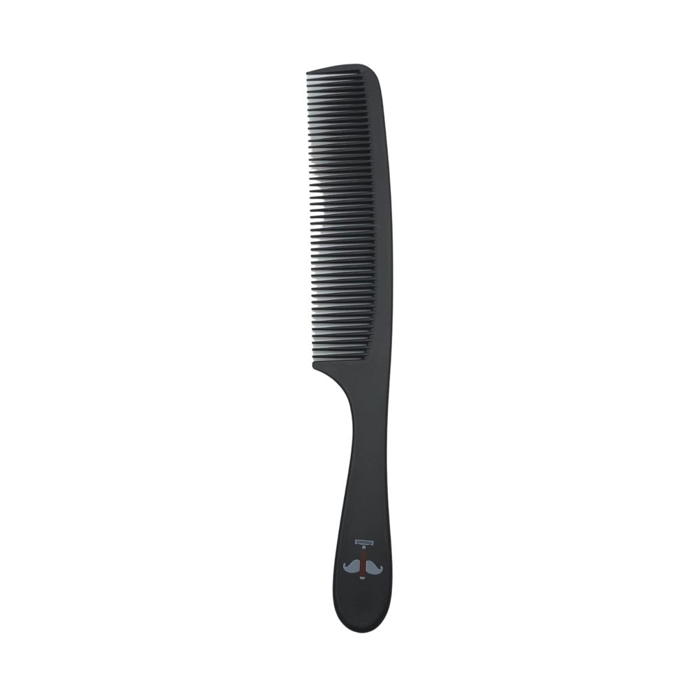 Carbon Mustache Comb by Shave Essentials (Black)