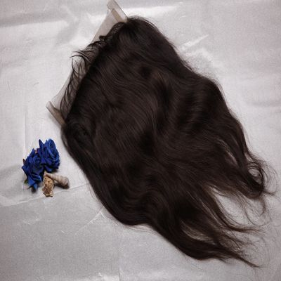 12A Grade Indian Virgin Remy Hair Extensions 24 Inch 360 Transparent Lace Front Wigs Straight Human with Baby Hair for Black Women. Hair 150% Density Glue less Invisible 360 Lace Frontal