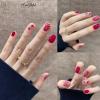 Light Rain Large Size Hand-made Press on Nails, 3D Gel UV Finished False nails with Design by Professional Manicurist view 2