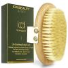 ICANdOIT Dry Brushing Body Brush-Boar Bristles Dry Skin Brush,Exfoliating Massage Brush for Cellulite and Lymphatic,Improve Circulation,Stop Ingrown Hairs,Reduce Acne,Soften Skin view 1