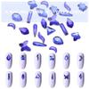 120 Pcs Blue Crystal Flatback Rhinestones Set for Nail, Art, Crafts, Makeup, Tumblers Glitter Round with Tweezers and Picking Pen view 2