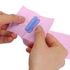 Barber Neck Strips - 5 Rolls 500 Pieces Pink, Disposable & Flexible Water-Resistant Self-Adhering Paper for Salon Hair Cutting & Styling view 2