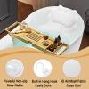 Bathtub Pillow with 4D Air Mesh Thick Soft, Bath Pillows for Tub Neck and Back Support, Hot Tub Pillow for Women & Men, Powerful Suction Cups, Best Gift, White view 2