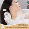 Bathtub Pillow with 4D Air Mesh Thick Soft, Bath Pillows for Tub Neck and Back Support, Hot Tub Pillow for Women & Men, Powerful Suction Cups, Best Gift, White view 3