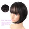 1pc Wig Air Bangs Hair Extensions Woman Hair Bang Woman Clip Hair Fringe Clip in Hair Bangs Hair Air Bangs Clip in Hair Fringe Clip on Air Bangs Front Hair Fringe Clip in Fringe view 4
