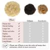 RUWISS Messy Bun Hair Piece Human Hair Messy Rose Bun Hair Buns Hair Piece for Women Real Hair Scrunchies Updo Hair Pieces Bun Extension Ponytail Messy Hair Bun (Bleach Blonde) view 3