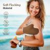Luxspire 5 Piece Self Tanning Mitt Applicator Kit, Soft Tanner Mitt Set with Exfoliating Glove, Back Lotion Applicator, Face Makeup Brush, Mini Finger Face Self Tanner Mitt for Lotions, Mousses,Creams view 4