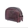 10" Premium Leather Toiletry Travel Pouch With Waterproof Lining | King-Size Handcrafted Vintage Dopp - Kit, Gift for Father's Day By Aaron Leather Goods view 1