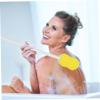 EXCEART 2pcs Handle Bath Exfoliating Brushes for Deep Cleaning and Dead Skin Removal Back Scrubber for Comfortable and Refreshing Showers view 3