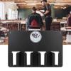 4 Holes Wall Mount Hairdressing Tool Storage, Wall-Mounted Hair Cutter Brush Holder Stand view 3
