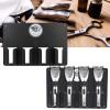 4 Holes Wall Mount Hairdressing Tool Storage, Wall-Mounted Hair Cutter Brush Holder Stand view 4