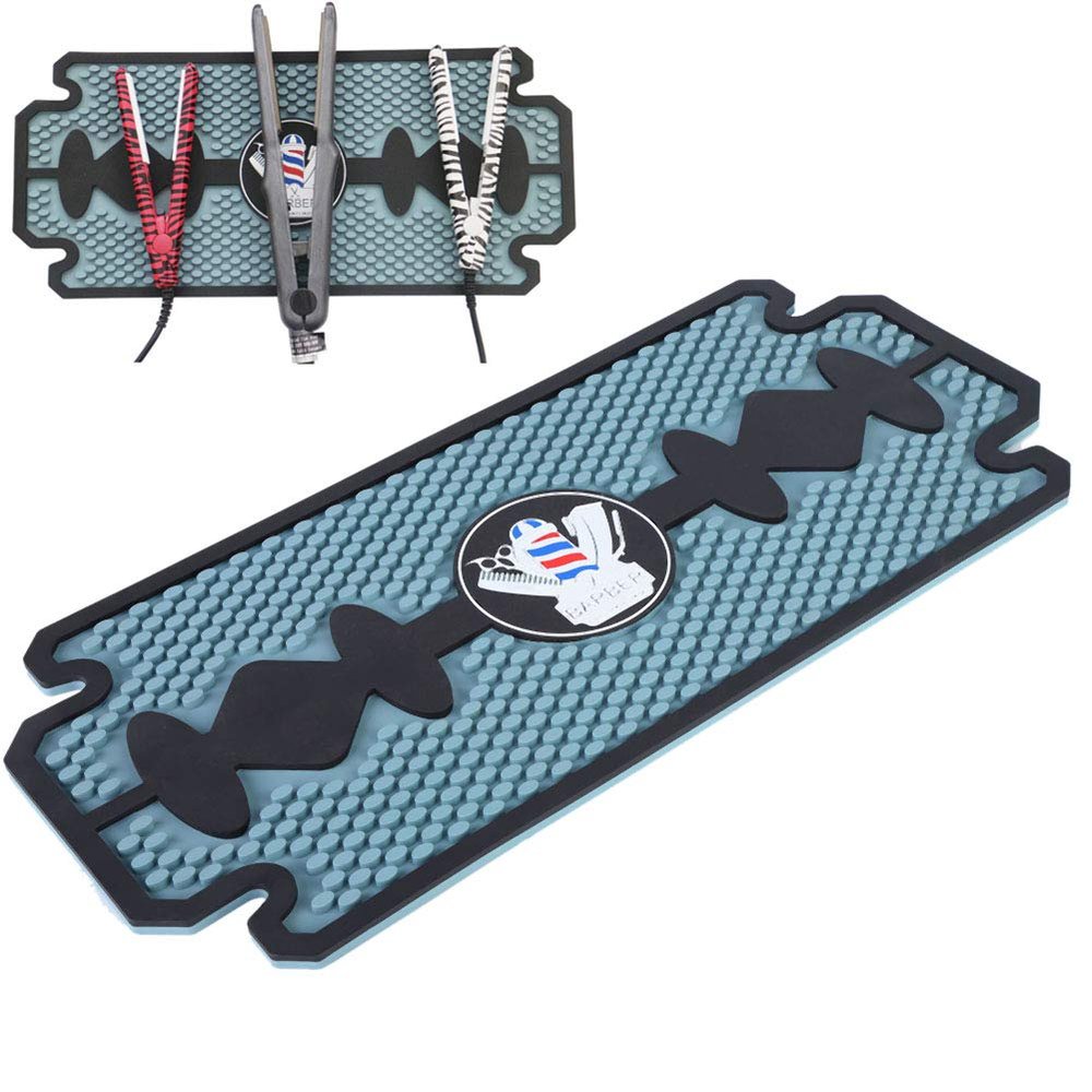 Heat- Styling Station Mat Silicone Mat Silicone Anti Slip Pad Hairdresser Tools Cushion Tool Barber Shop Use[1#]
