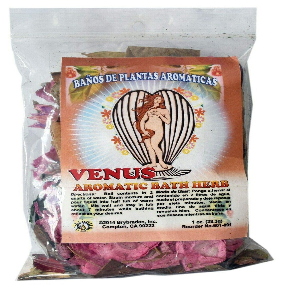 3 Pcs Aromatic Soothing Herbal Bath Venus Aphrodite BANO DE PLANTAS AROMATICAS - Made in USA - 1 OZ