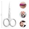 Cuticle Scissor, Extra Fine for Women and Men, Curved Stainless Steel Precise Pointed Tip Grooming Blades, Manicure, Pedicure, Trim Nail, Eyebrow, Eyelash, and Dry Skin, Hobri International, Silver view 4