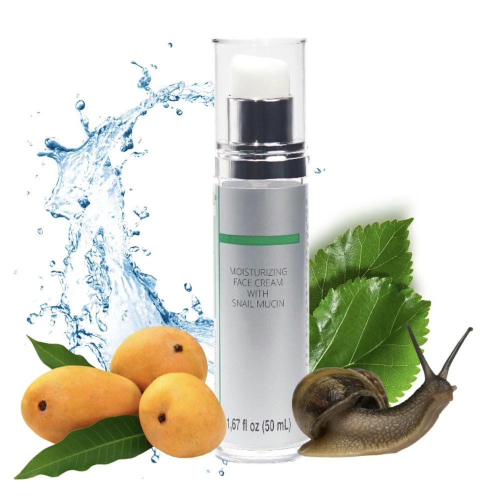99.25% Korean Skin Care Snail Mucin Moisturizer Cream - Snail Mucin Essence Night cream-Face Serum | K Beauty Collagen Cream for Glass Skin