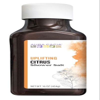 Aura Cacia Uplifting Citrus Shower Salts | 16 oz.