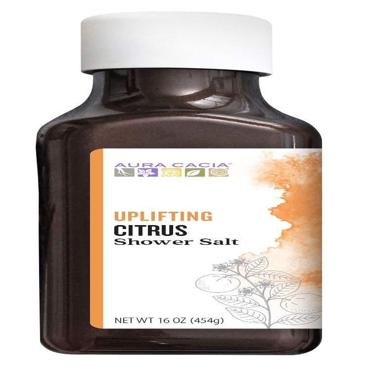 Aura Cacia Uplifting Citrus Shower Salts | 16 oz.