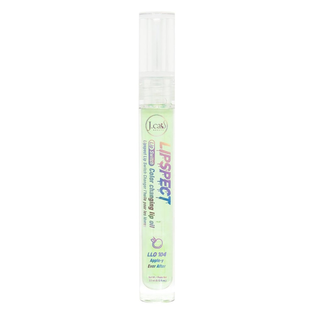 J.CAT BEAUTY Lipspect Lip Switch, Color Changing Lip Oil, LLO 104 Apple-y Ever After, 0.1 fl oz (3 ml)