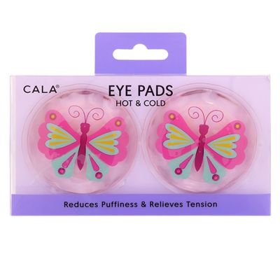Cala Eye Pads Hot & Cold - Reduces Puffiness & Relieves Tension (Purple Butterfly)