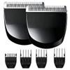 2 Pack Professional Peanut Clipper/Trimmer Snap On Replacement Blades #2068-300 - Compatible with Wahl Peanut Hair Clipper/Trimmer, Black view 1