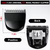 2 Pack Professional Peanut Clipper/Trimmer Snap On Replacement Blades #2068-300 - Compatible with Wahl Peanut Hair Clipper/Trimmer, Black view 2