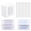 100PCS 20G Body Piercing Needles, Disposable Sterile Stainless Steel Piercing Needles for Nose Stud Nose Hoop Nose Screw Septum Ear Piercing view 1