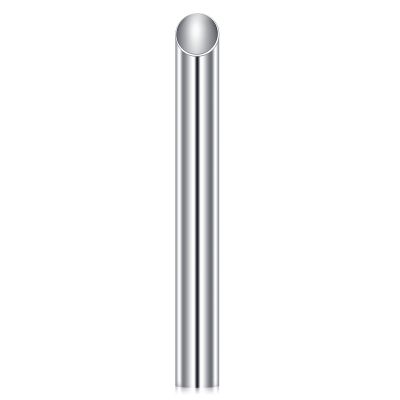 DJCIW 2G Receiving Tubes for Piercing Needles, 316L Surgical Stainless Steel, 3" Length, 6mm Inner Diameter, Angled End for Easy Piercing, Unisex, Silver, 0.009kg, 1 Count