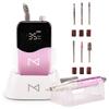 M Mase- Professional Nail Drill Machine - Coreless 2-in-1 Nail File - Electric, Cordless, 35000 RPM, HD Display - Electric Nail Drill for Professional & Home Use (Unicorn Pink) view 1