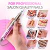 M Mase- Professional Nail Drill Machine - Coreless 2-in-1 Nail File - Electric, Cordless, 35000 RPM, HD Display - Electric Nail Drill for Professional & Home Use (Unicorn Pink) view 4