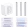 100PCS 18G Body Piercing Needles, Disposable Sterile Stainless Steel Piercing Needles for Nose Nostril Nose Screw Septum Ear Piercing view 1