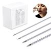 DJCIW 100PCS Mixed Body Piercing Needles, 12G 14G 16G 18G 20G Disposable Sterile Stainless Steel Piercing Needles for Ear Nose Navel Belly Nipple Tongue Lip Piercing view 1
