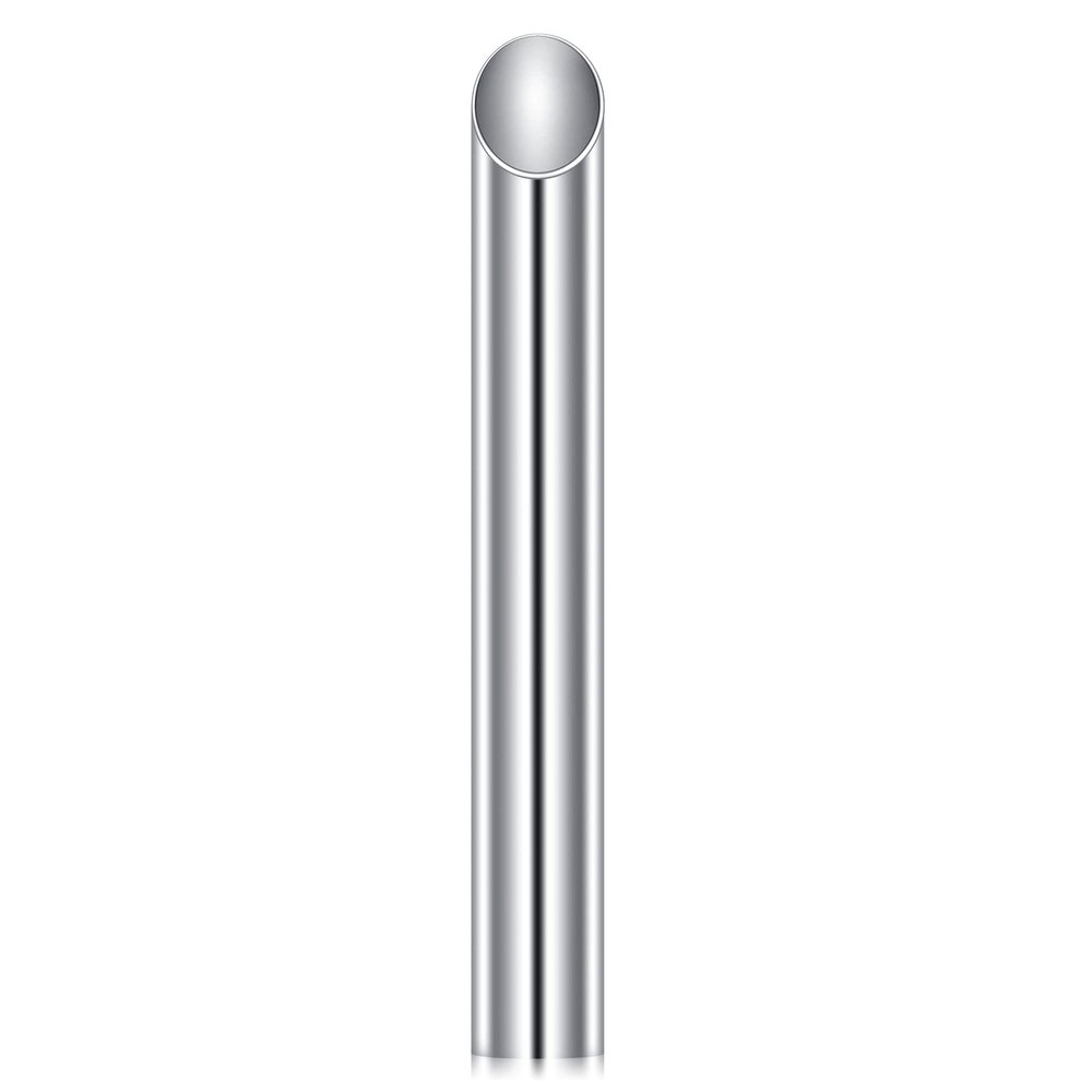 DJCIW 0G Receiving Tubes for Piercing Needles, 316L Surgical Stainless Steel Holding Piercing Tool for Ear Nose Septum Belly Cartilage Daith Rook Piercing (8mm)