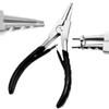 AAProTools Stainless Steel Ring Opening Pliers - Medium 6" Black Handle PVC Rubber Professional Use For Body Piercing Plier view 2