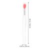 Beaupretty 6pcs Silicone Lip Brush with Lid for Lip Masks and Lipstick Application Portable Makeup Tool for Women Includes Transparent Colored Brushes view 3