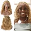 12.5x4.75 Hand Braided Swiss Lace Front Twisted Cornrow Braided Wigs (#27/613M Blonde) view 1