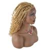 12.5x4.75 Hand Braided Swiss Lace Front Twisted Cornrow Braided Wigs (#27/613M Blonde) view 4