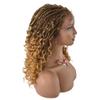 12.5x4.75 Hand Braided Swiss Lace Front Twisted Cornrow Braided Wigs with Baby (#1B/27T Black Mix Blonde) view 4