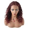 12.5x4.75 Hand Braided Swiss Lace Front Twisted Cornrow Braided Wigs with Baby Hair (#1B/99JT Black Mix Wine Red) view 1